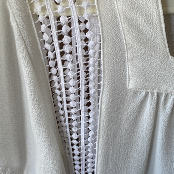 RW&CO White Blouse with Crochet Details - Picture 3 of 8